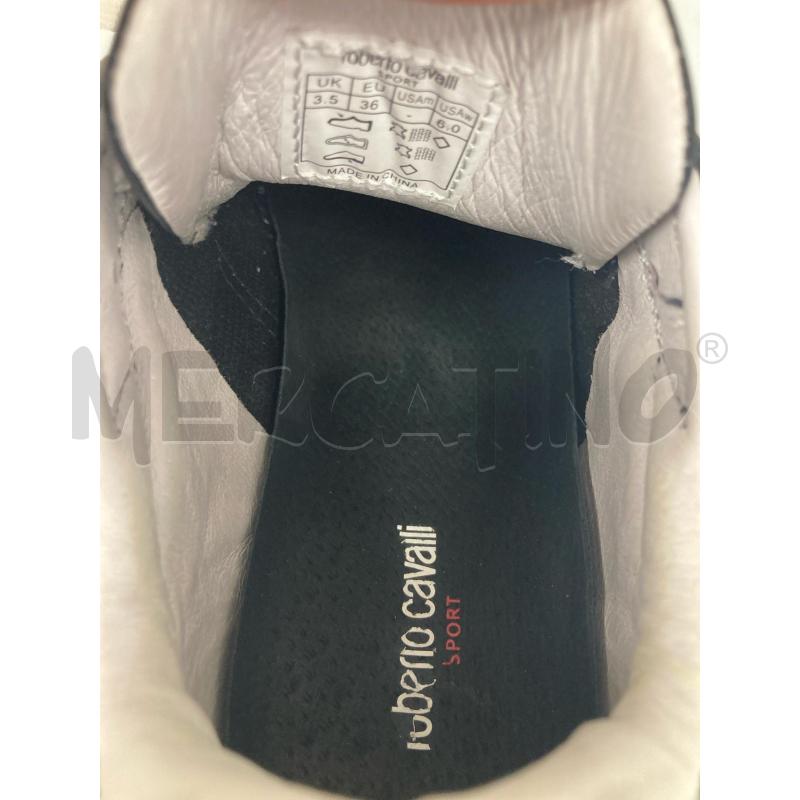 SNEAKERS DONNA ROBERTO CAVALLI NERE BIANCHE | Mercatino dell'Usato Gazzada schianno 5