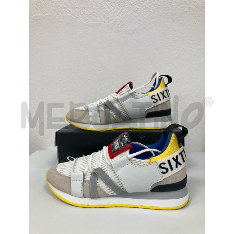 SNEAKERS DONNA SIXTYSEVEN BIANCHE GIALLE | Mercatino dell'Usato Gazzada schianno 1