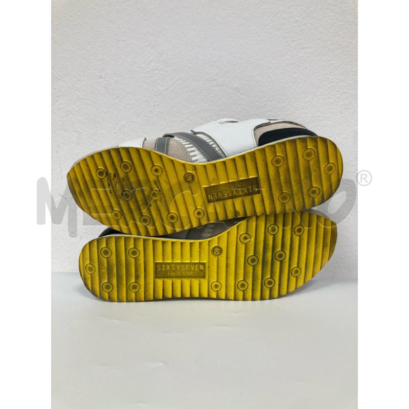 SNEAKERS DONNA SIXTYSEVEN BIANCHE GIALLE | Mercatino dell'Usato Gazzada schianno 4