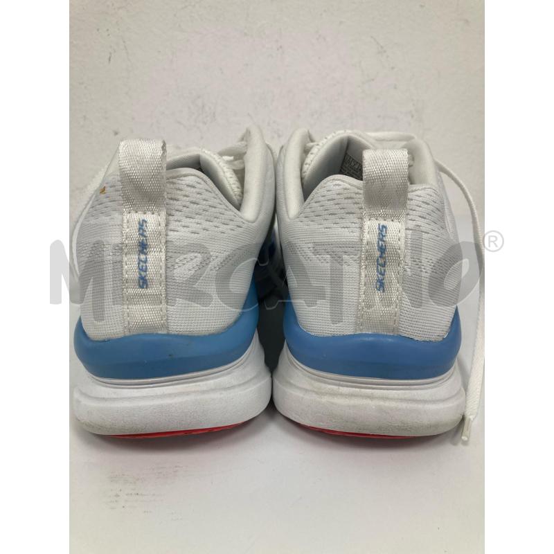 SNEAKERS DONNA SKECHERS BIANCE AZZURRE | Mercatino dell'Usato Gazzada schianno 3