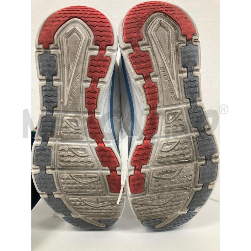 SNEAKERS DONNA SKECHERS BIANCE AZZURRE | Mercatino dell'Usato Gazzada schianno 5