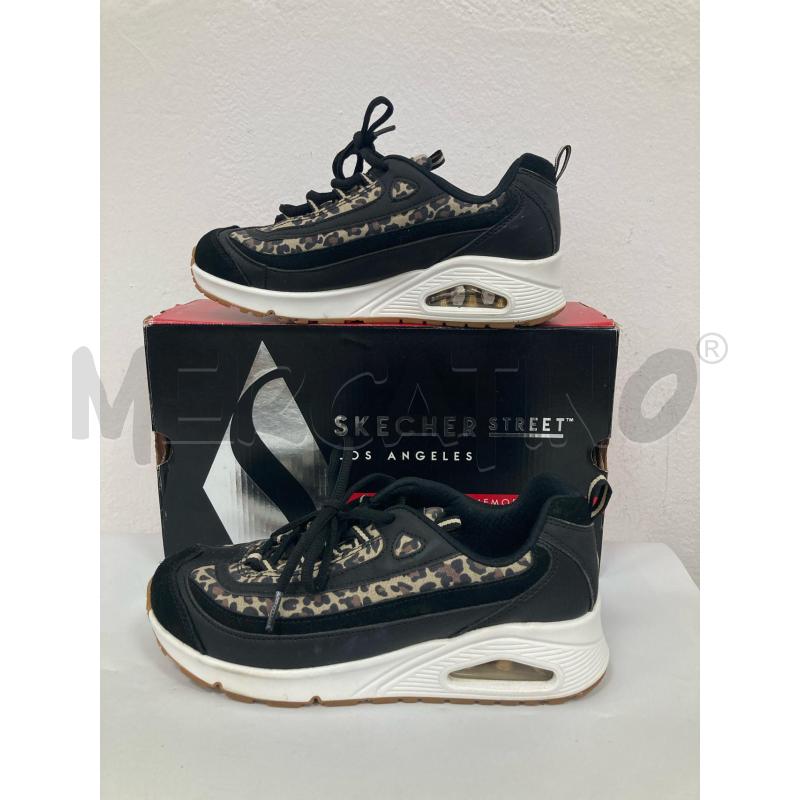 SNEAKERS DONNA SKECHERS NERE MACULATE | Mercatino dell'Usato Gazzada schianno 1