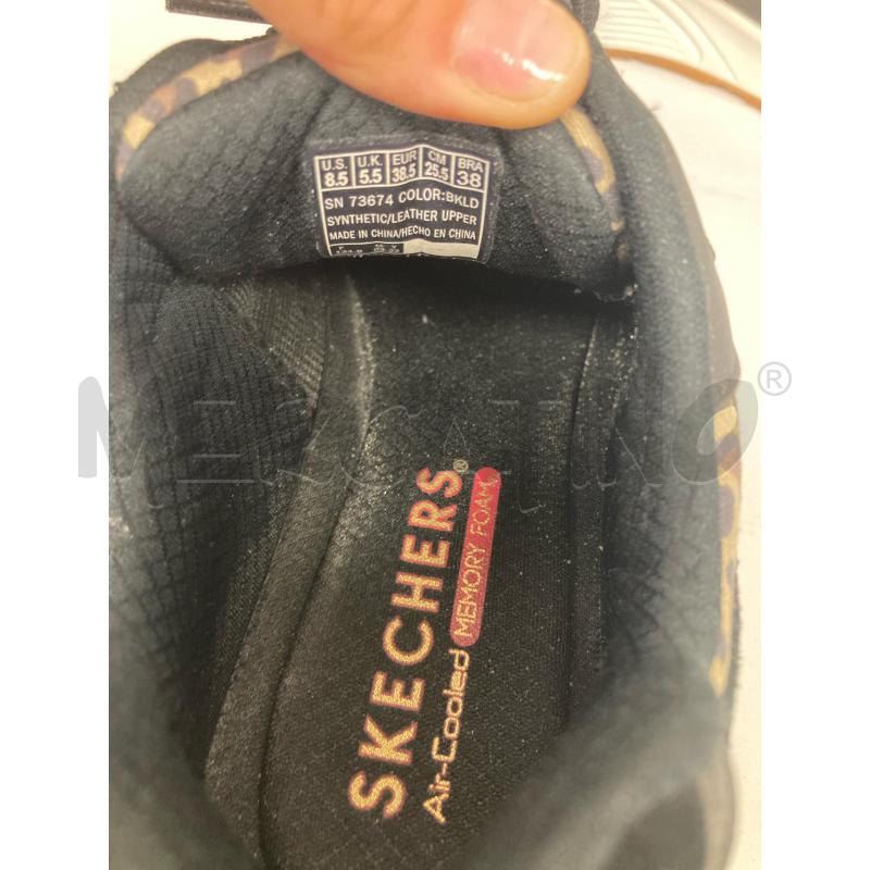 SNEAKERS DONNA SKECHERS NERE MACULATE | Mercatino dell'Usato Gazzada schianno 5