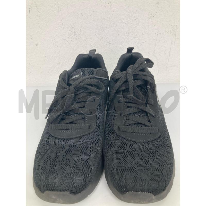 SNEAKERS DONNA SKECHERS NERE PIZZO | Mercatino dell'Usato Gazzada schianno 2