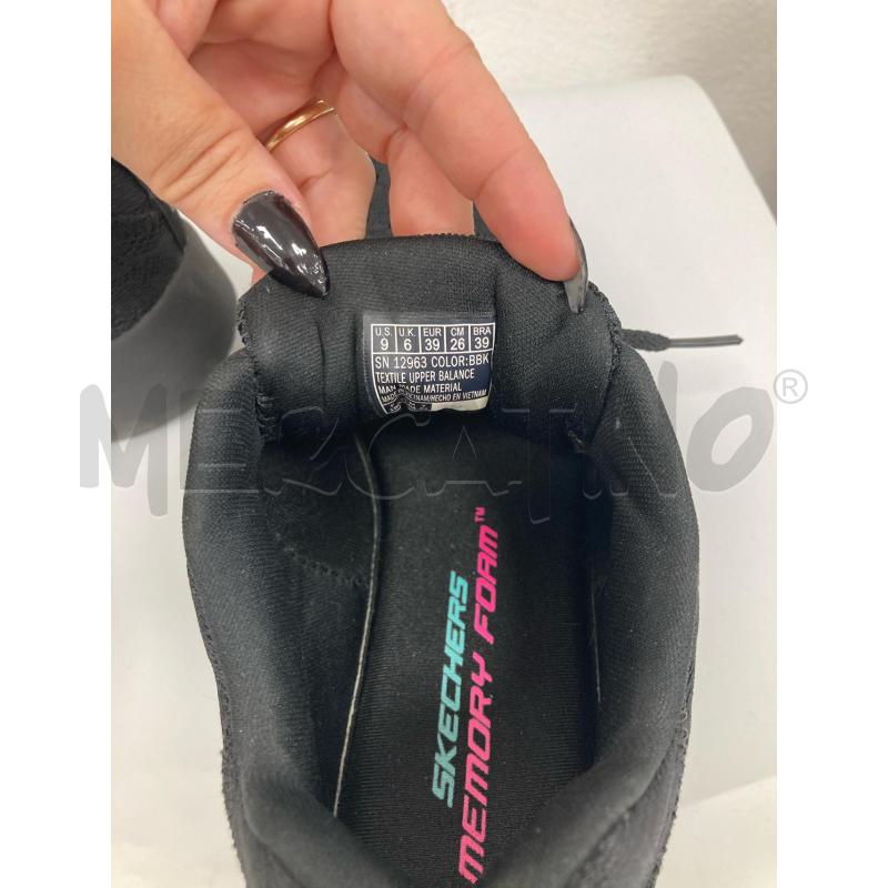 SNEAKERS DONNA SKECHERS NERE PIZZO | Mercatino dell'Usato Gazzada schianno 5