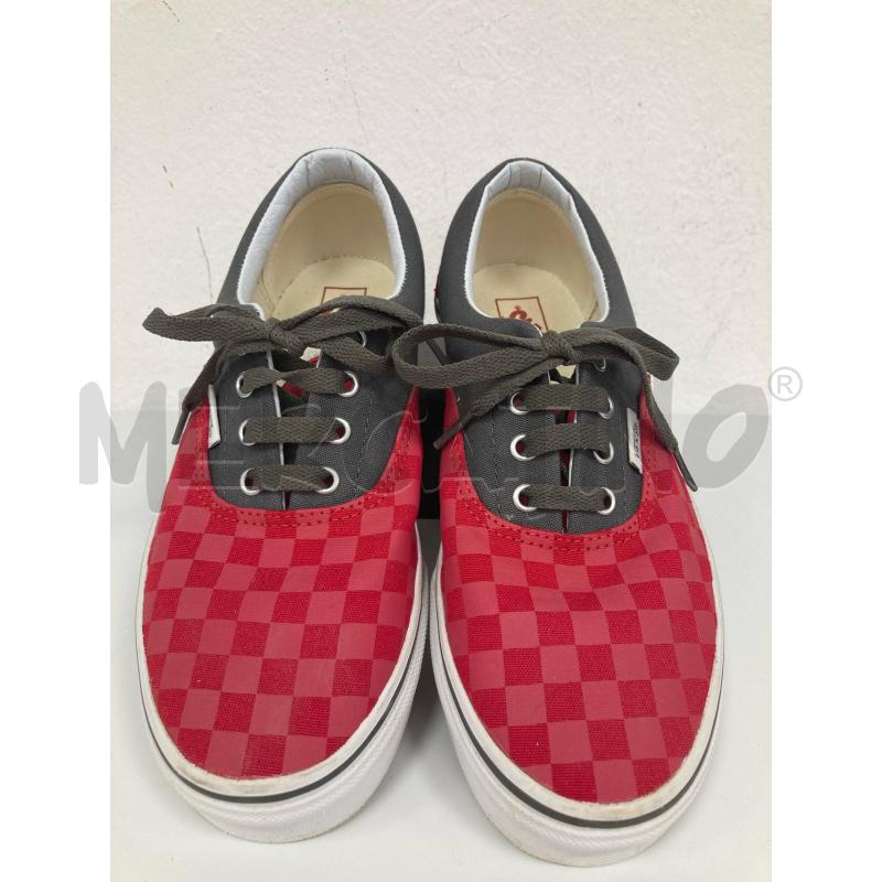 SNEAKERS DONNA VANS SCACCHI ROSSI E GRIGIE | Mercatino dell'Usato Gazzada schianno 1