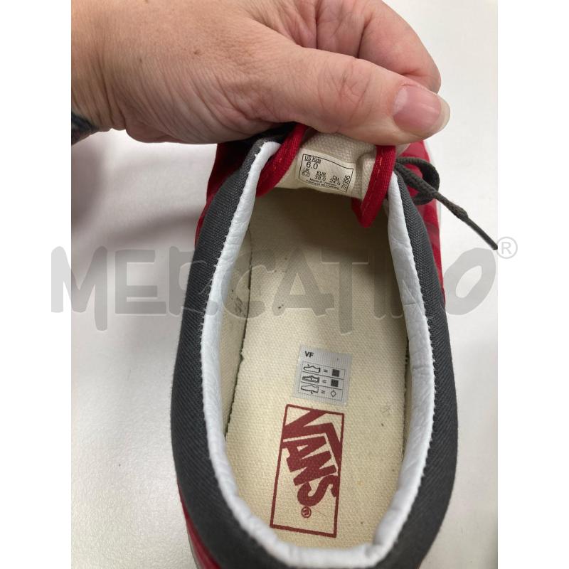 SNEAKERS DONNA VANS SCACCHI ROSSI E GRIGIE | Mercatino dell'Usato Gazzada schianno 2