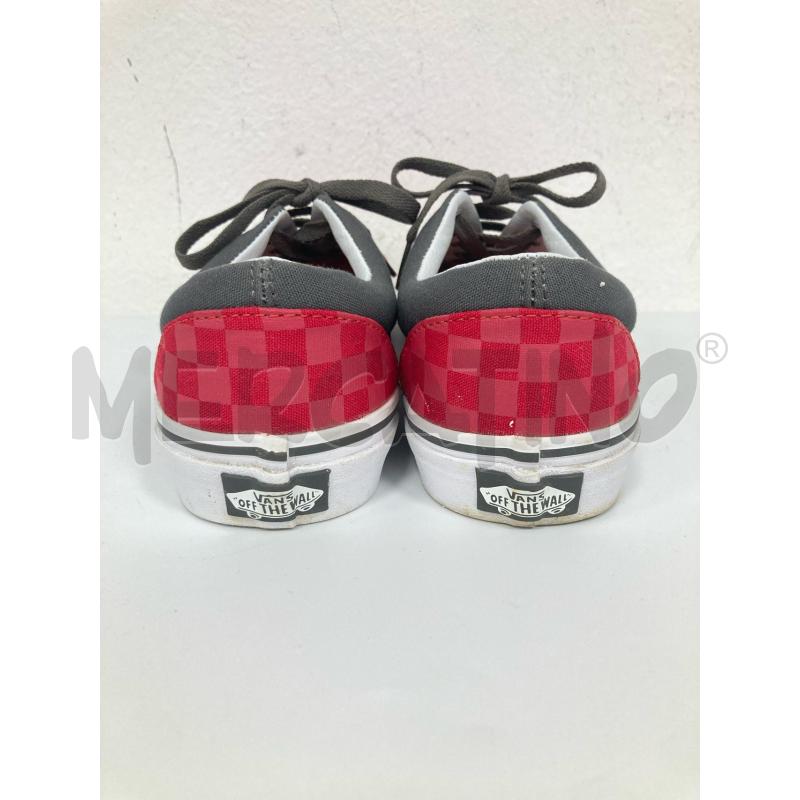 SNEAKERS DONNA VANS SCACCHI ROSSI E GRIGIE | Mercatino dell'Usato Gazzada schianno 3