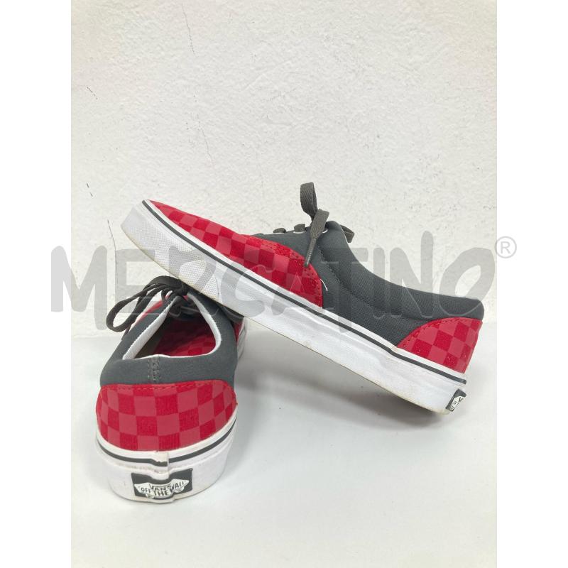 SNEAKERS DONNA VANS SCACCHI ROSSI E GRIGIE | Mercatino dell'Usato Gazzada schianno 4