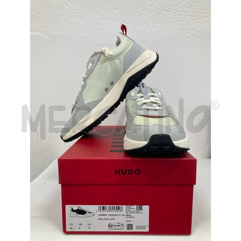 SNEAKERS HUGO KANE RUNN WHITE | Mercatino dell'Usato Gazzada schianno 1