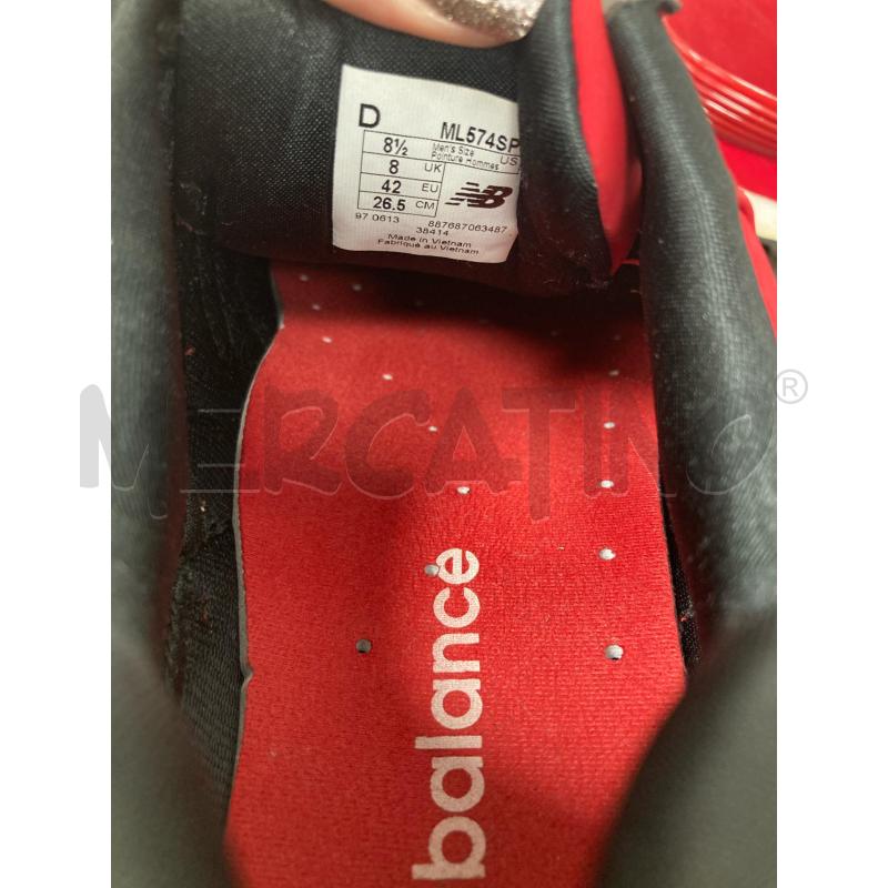 SNEAKERS NEW BALANCE ROSSE  | Mercatino dell'Usato Gazzada schianno 5