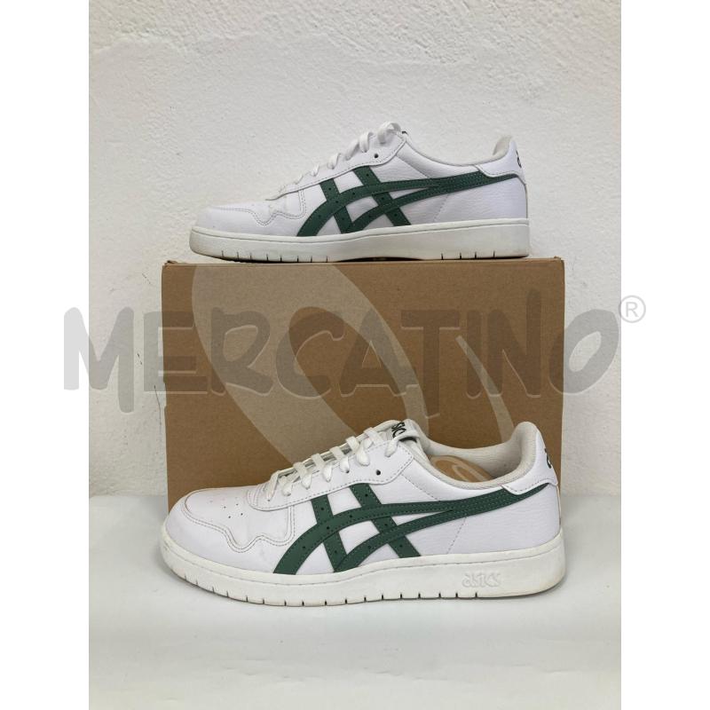 SNEAKERS UOMO ASICS BIANCHE LOGO VERDE | Mercatino dell'Usato Gazzada schianno 1