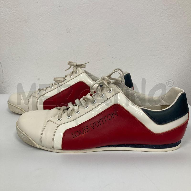 SNEAKERS UOMO LOUIS VUITTON BIANCHE ROSSE | Mercatino dell'Usato Gazzada schianno 1