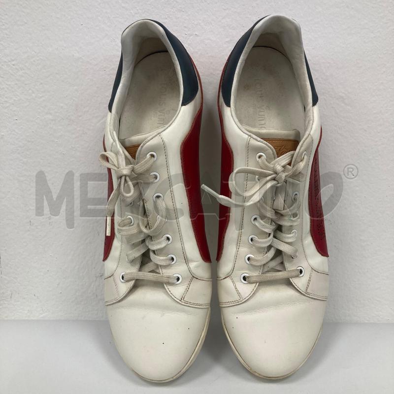 SNEAKERS UOMO LOUIS VUITTON BIANCHE ROSSE | Mercatino dell'Usato Gazzada schianno 2
