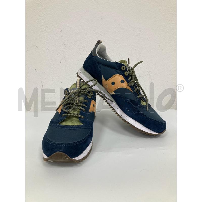 SNEAKERS UOMO SAUCONY BLU BANDA BEIGE | Mercatino dell'Usato Gazzada schianno 1