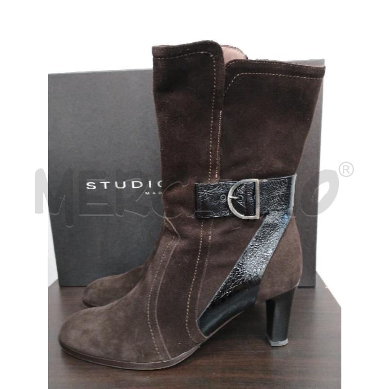 STIVALETTI DONNA STUDIO POLLINI MARRONI | Mercatino dell'Usato Gazzada schianno 2