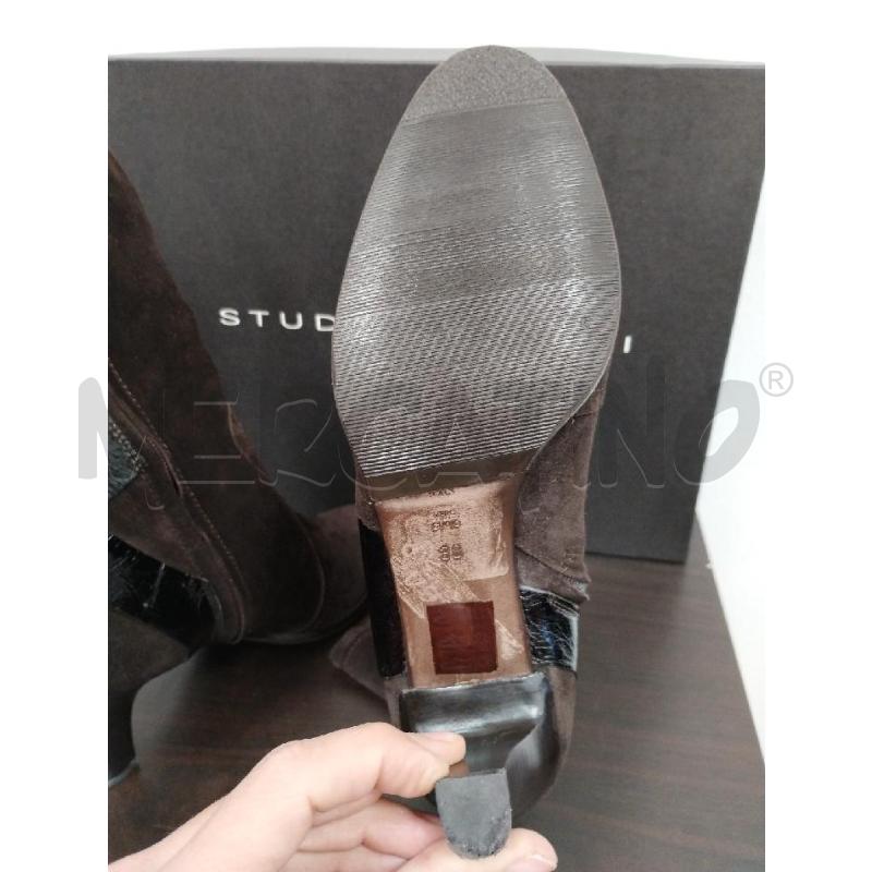 STIVALETTI DONNA STUDIO POLLINI MARRONI | Mercatino dell'Usato Gazzada schianno 5