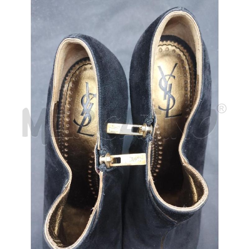 STIVALETTI DONNA YSL NERI BORDI ORO | Mercatino dell'Usato Gazzada schianno 5
