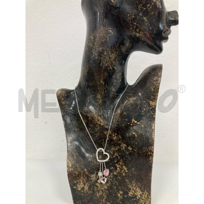 SWAROVSKI COLLANA CUORE BRILLANTINI LUCCHETTO CHIAVE ROSA | Mercatino dell'Usato Gazzada schianno 2