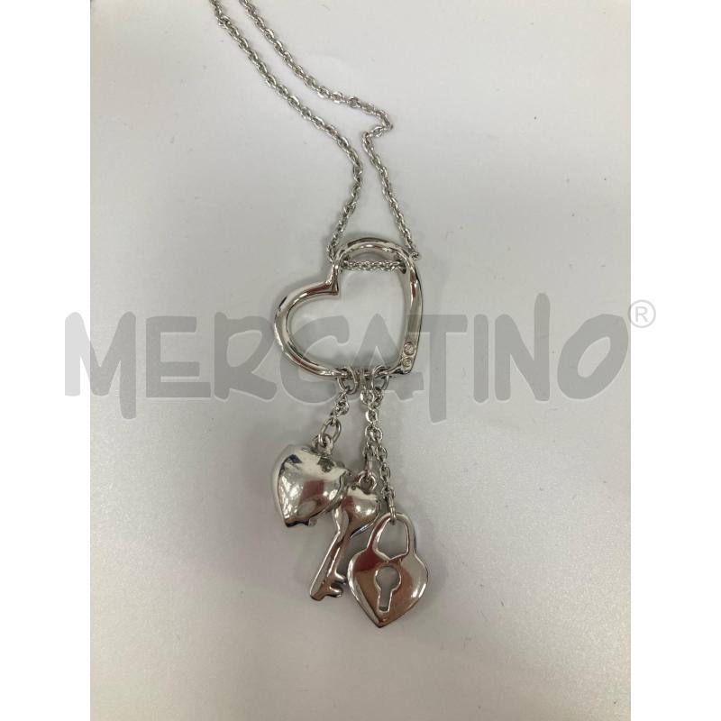 SWAROVSKI COLLANA CUORE BRILLANTINI LUCCHETTO CHIAVE ROSA | Mercatino dell'Usato Gazzada schianno 4