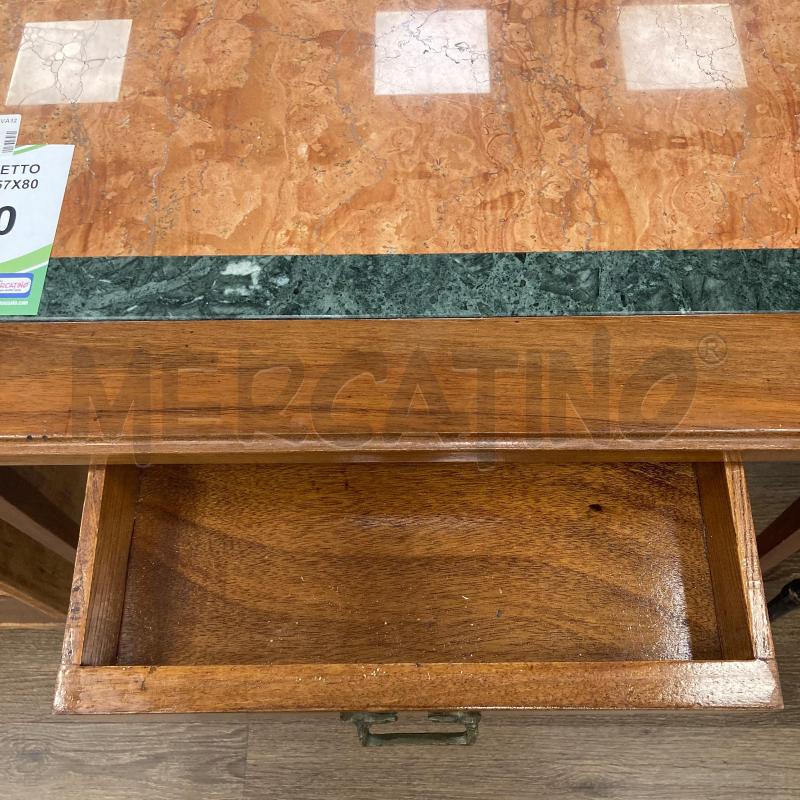 TAVOLINO 1 CASSETTO PIANO MARMO 87X57X80 | Mercatino dell'Usato Gazzada schianno 2