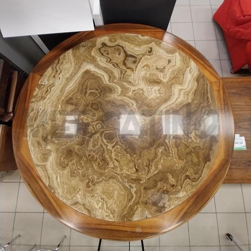 TAVOLO ROTONDO BASE LEGNO CON TESORETTO  ONICE  | Mercatino dell'Usato Gazzada schianno 2