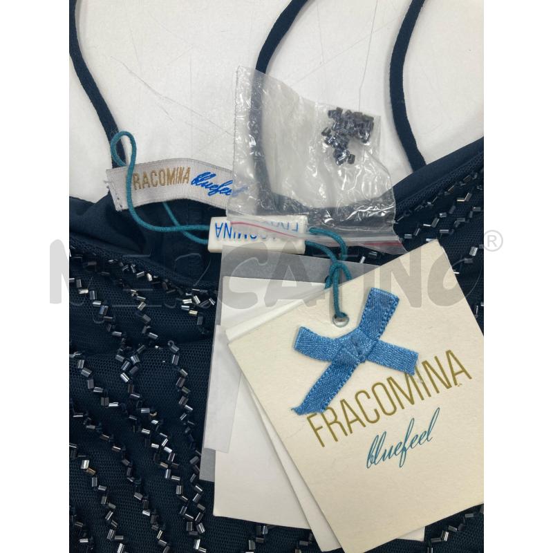 TOP FRACOMINA BLU PERLINE CARTELLINO | Mercatino dell'Usato Gazzada schianno 3