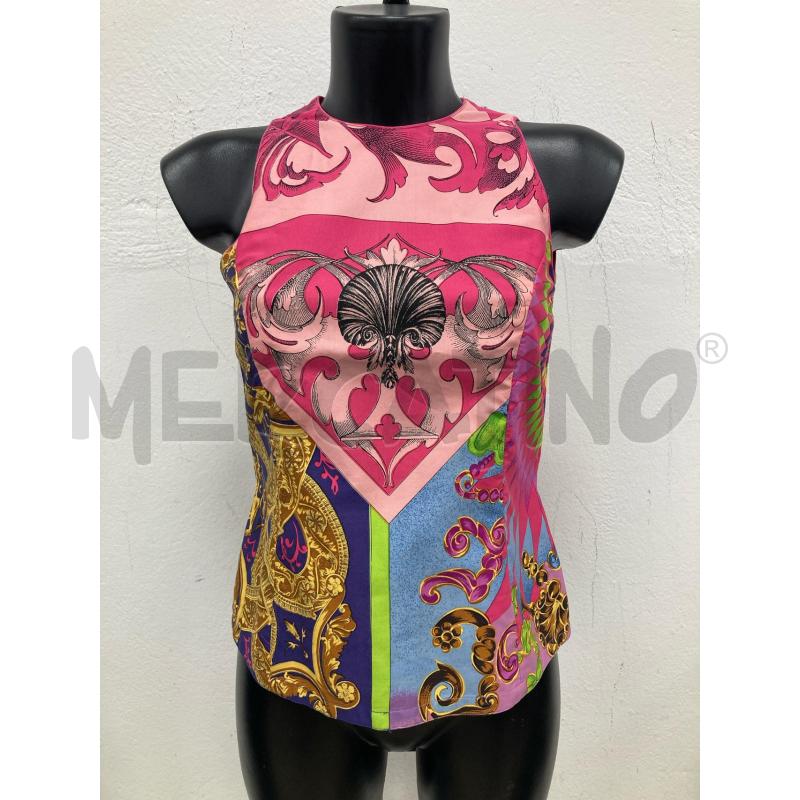 TOP GIANNI VERSACE MULTICOLOR | Mercatino dell'Usato Gazzada schianno 1