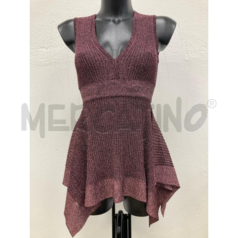 TOP MISSONI BORDEAUX LUREX | Mercatino dell'Usato Gazzada schianno 1