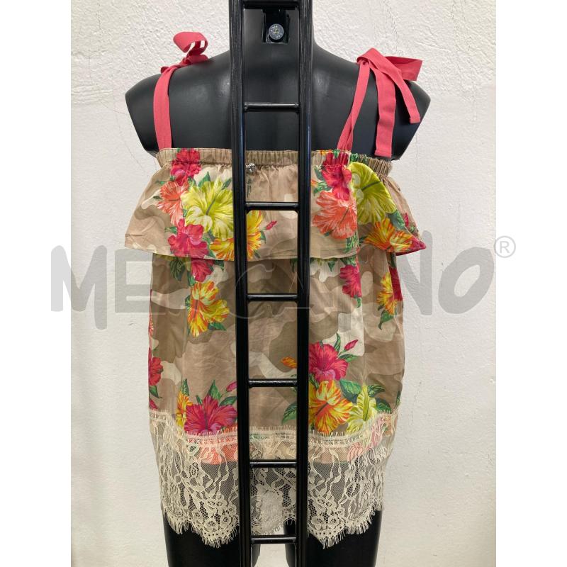 TOP MYTWIN BEIGE FIORATO | Mercatino dell'Usato Gazzada schianno 2