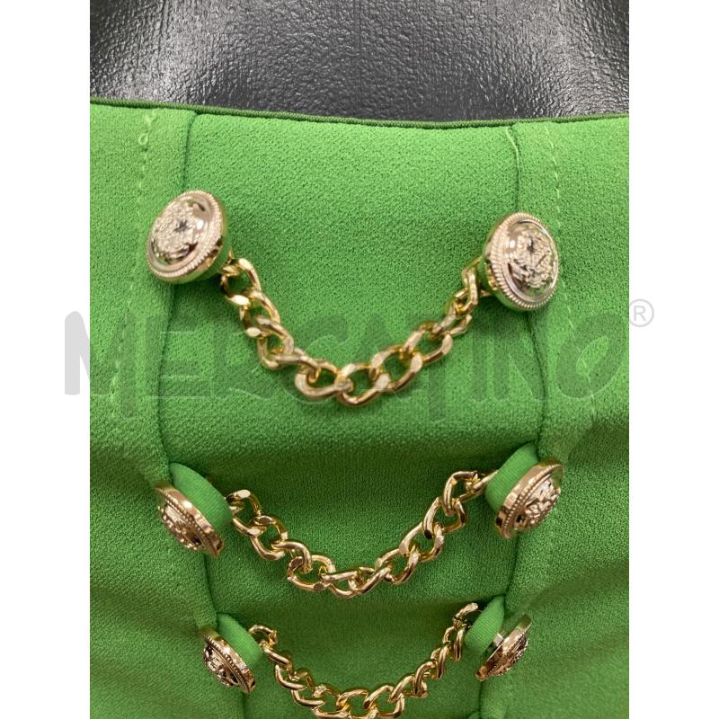 TOP PLEASE VERDE BOTTONI DORATI CARTELLINO | Mercatino dell'Usato Gazzada schianno 2