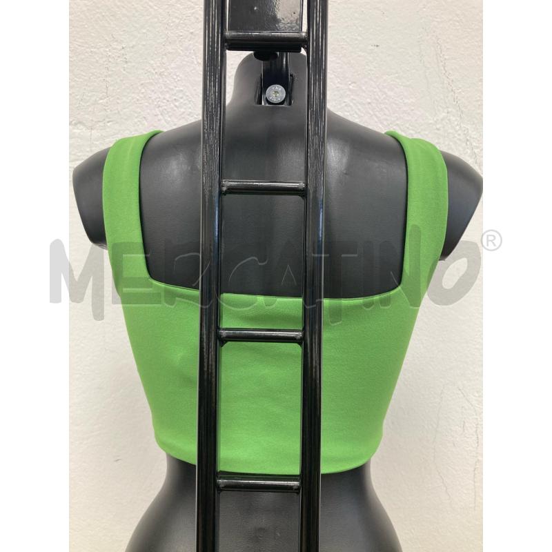 TOP PLEASE VERDE BOTTONI DORATI CARTELLINO | Mercatino dell'Usato Gazzada schianno 3