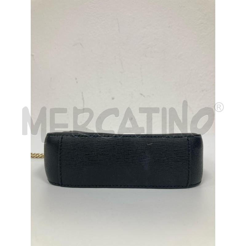 TRACOLLA DONNA FURLA PELLE NERA TRACOLLA DORATA | Mercatino dell'Usato Gazzada schianno 3