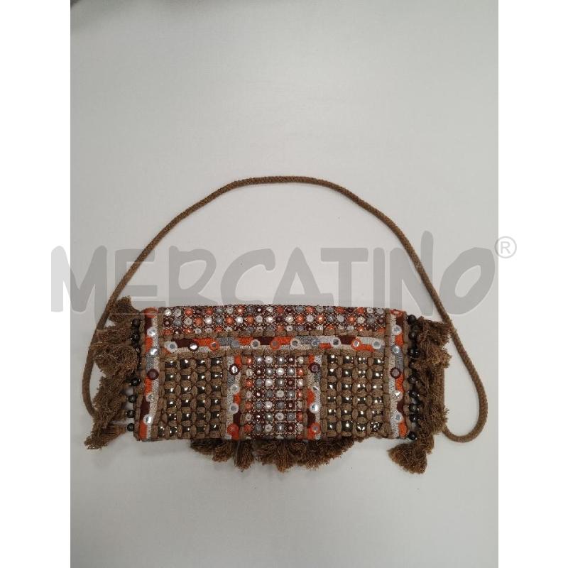 TRACOLLINA DONNA IBBAN BEIGE NAPPINE RICAMI ARANCIO BIANCHI MARRONI | Mercatino dell'Usato Gazzada schianno 2