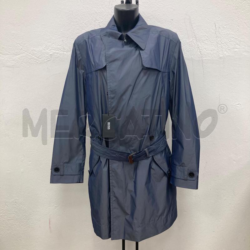 TRENCH HUGO BOSS BLU CANGIANTE | Mercatino dell'Usato Gazzada schianno 1