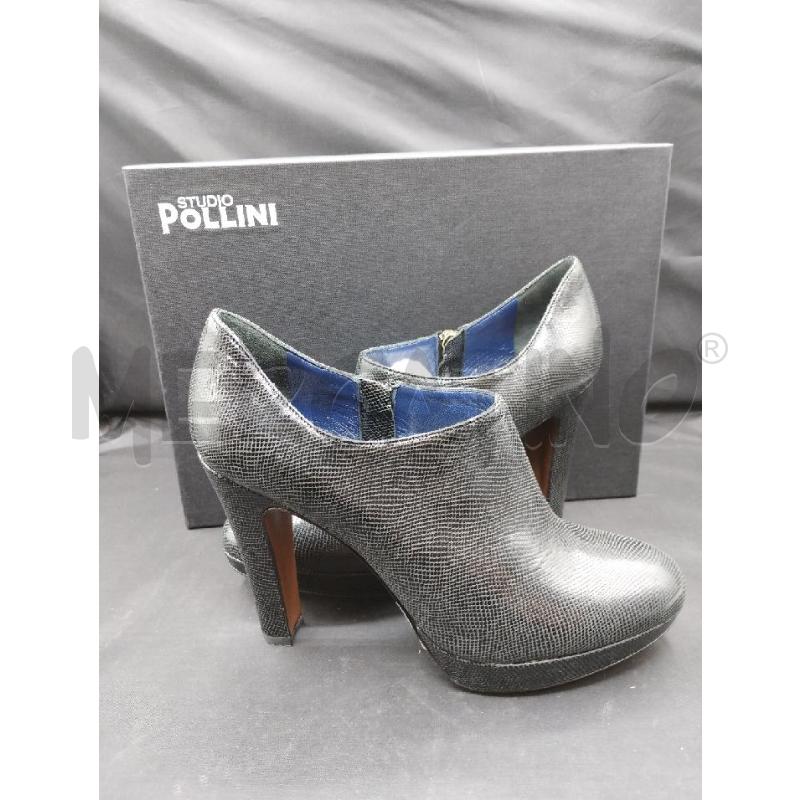 TRONCHETTO STUDIO POLLINI NERO LUCERTOLA | Mercatino dell'Usato Gazzada schianno 1
