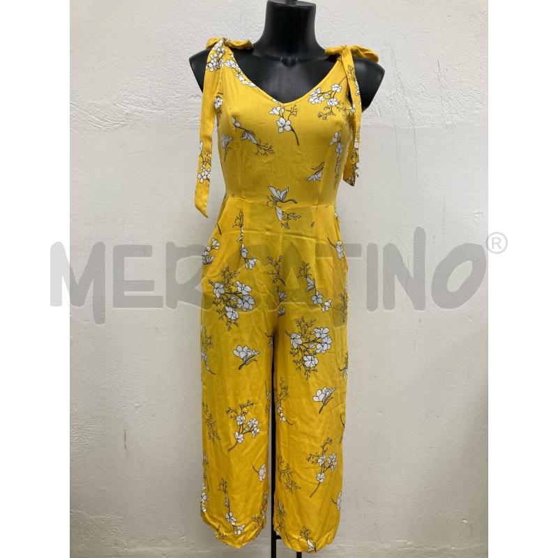 TUTA DONNA JACQUELINE DE YONG GIALLA FIORI BIANCHI | Mercatino dell'Usato Gazzada schianno 1