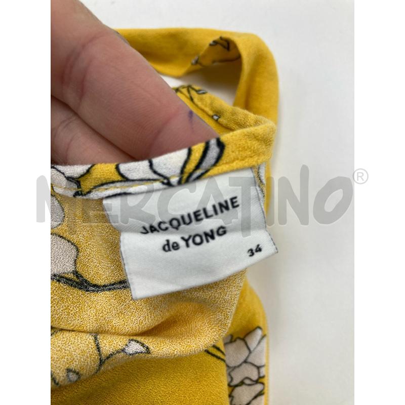 TUTA DONNA JACQUELINE DE YONG GIALLA FIORI BIANCHI | Mercatino dell'Usato Gazzada schianno 3