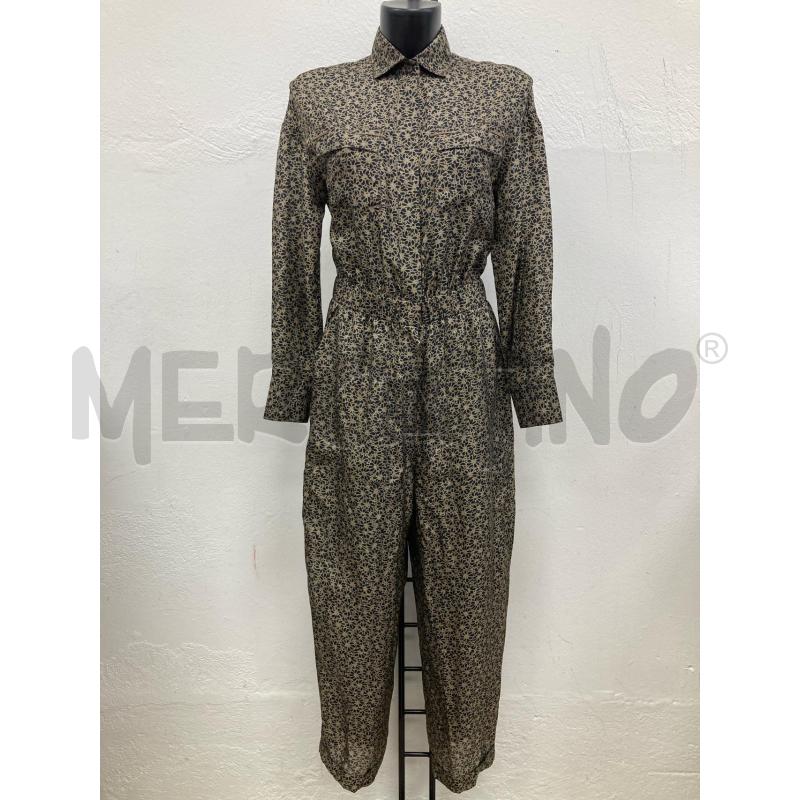 TUTA DONNA JUMPSUIT BRUNELLO CUCINELLI BEIGE NERA CARTELLINO | Mercatino dell'Usato Gazzada schianno 1