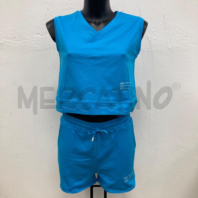 TUTA DONNA NOSECRETS AZZURRO PANTALONCINI FELPA CANOTTA | Mercatino dell'Usato Gazzada schianno 3