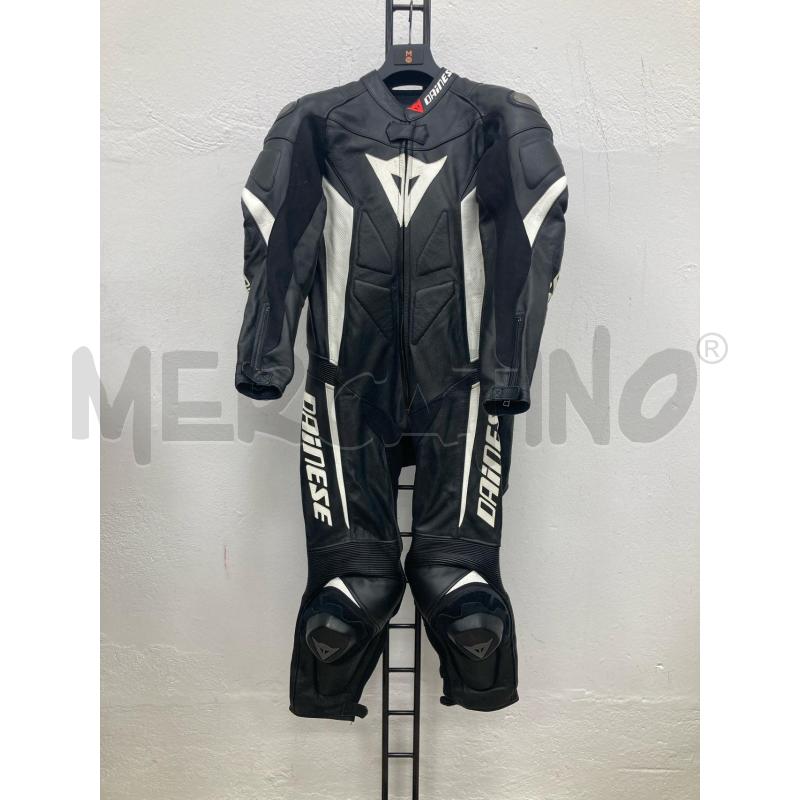 TUTA UOMO DAINESE PELLE NERA DIVISIBILE | Mercatino dell'Usato Gazzada schianno 1