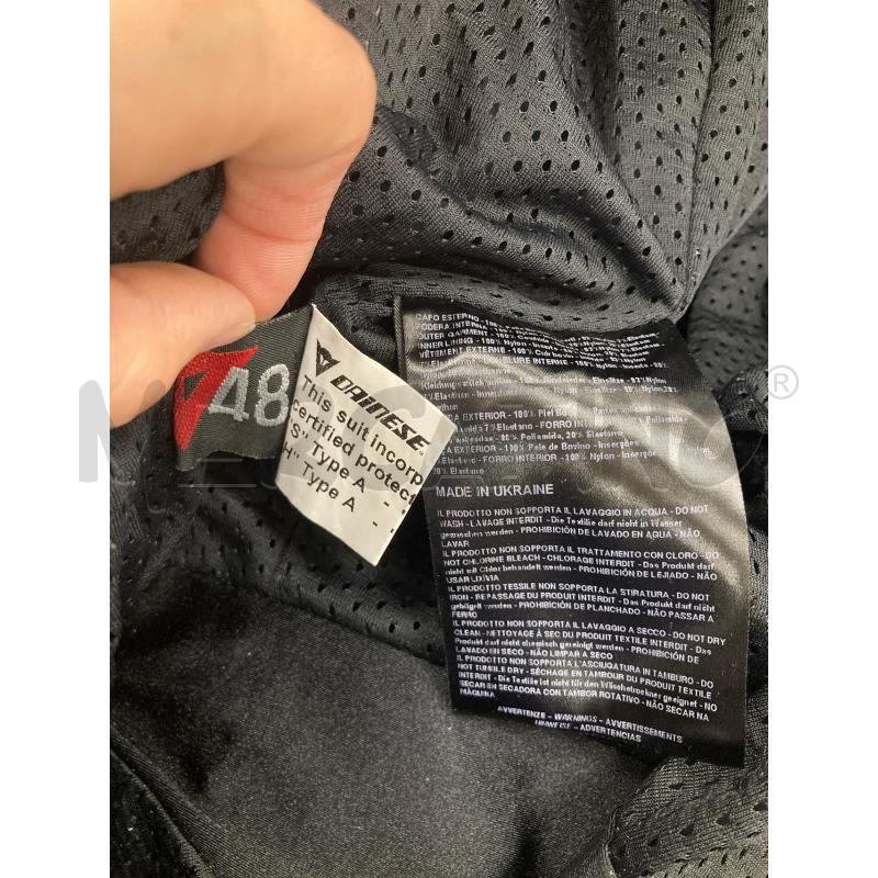 TUTA UOMO DAINESE PELLE NERA DIVISIBILE | Mercatino dell'Usato Gazzada schianno 4