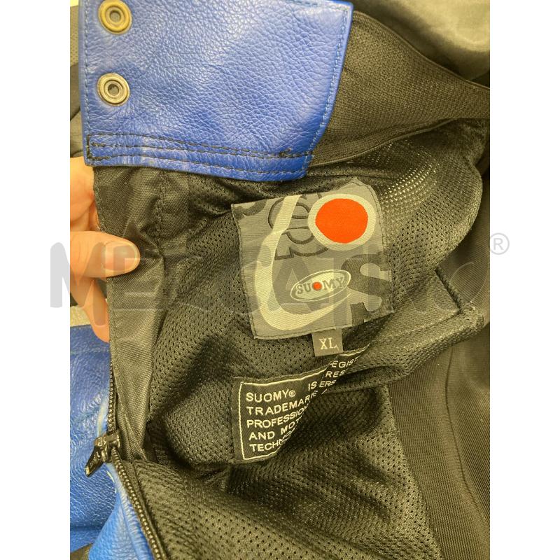 TUTA UOMO MOTO SUOMY NERA BLU PELLE | Mercatino dell'Usato Gazzada schianno 4