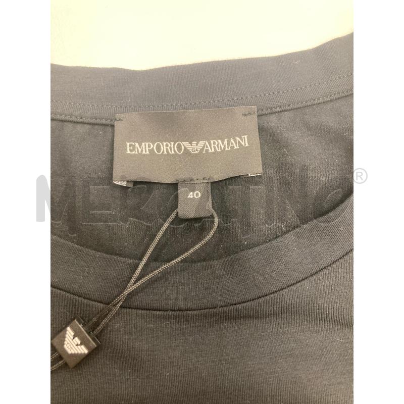T SHIRT DONNA EMPORIO ARMANI NERA PAILLETTES ROSA CARTELLINO | Mercatino dell'Usato Gazzada schianno 4