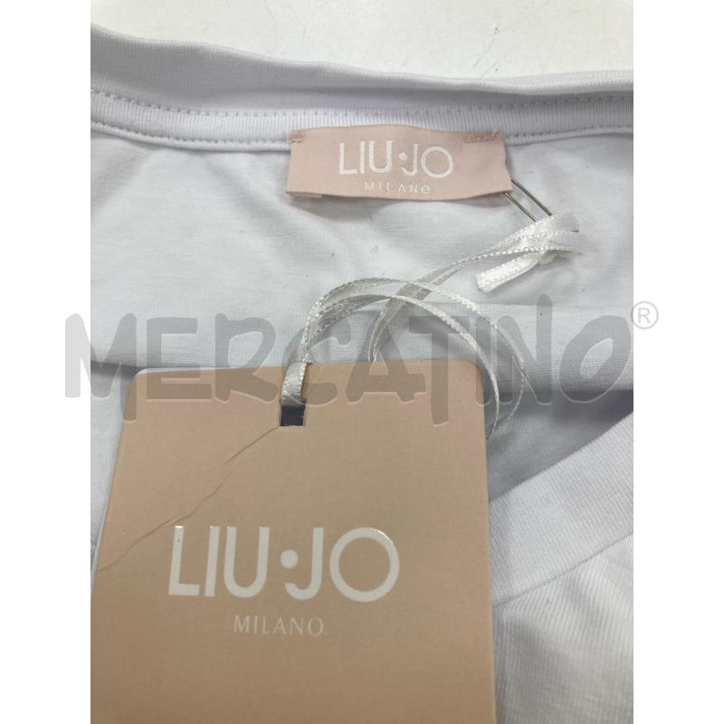 T SHIRT DONNA LIUJO BIANCA STRASS | Mercatino dell'Usato Gazzada schianno 3