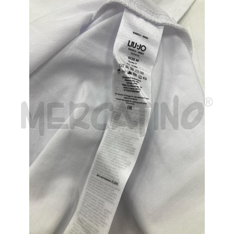 T SHIRT DONNA LIUJO BIANCA STRASS | Mercatino dell'Usato Gazzada schianno 4