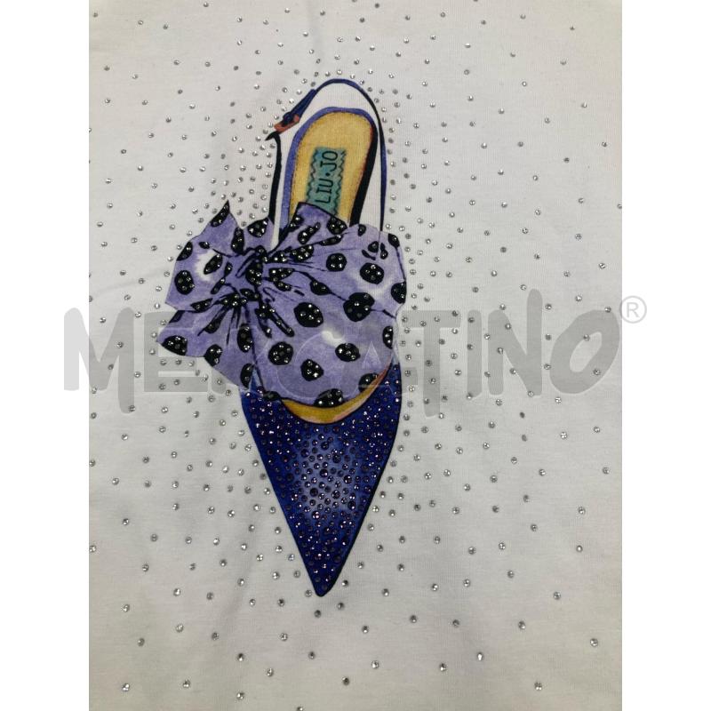 T SHIRT DONNA LIUJO BIANCA STRASS | Mercatino dell'Usato Gazzada schianno 5