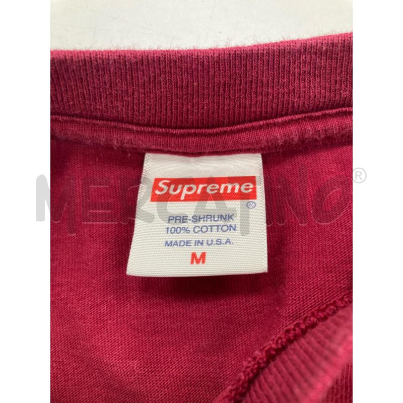 T SHIRT DONNA SUPREME BORDEAUX TOPOLINO | Mercatino dell'Usato Gazzada schianno 3