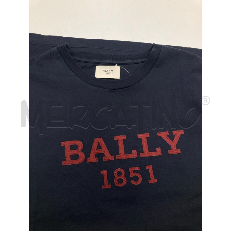 T SHIRT UOMO BALLY BLU SCRITTA BORDEAUX | Mercatino dell'Usato Gazzada schianno 3
