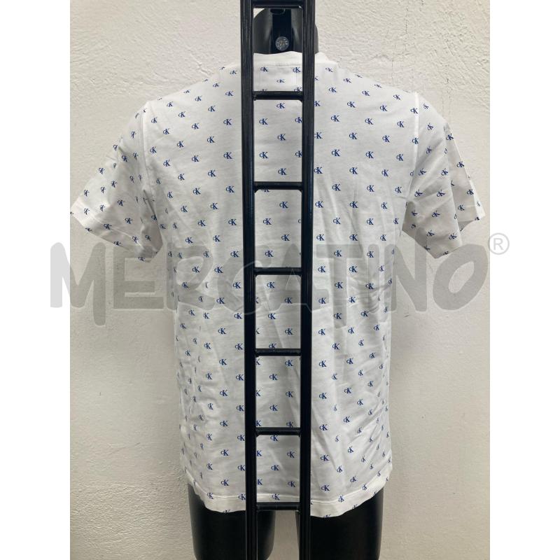 T SHIRT UOMO CALVIN KLEIN BIANCA LOGATA | Mercatino dell'Usato Gazzada schianno 2